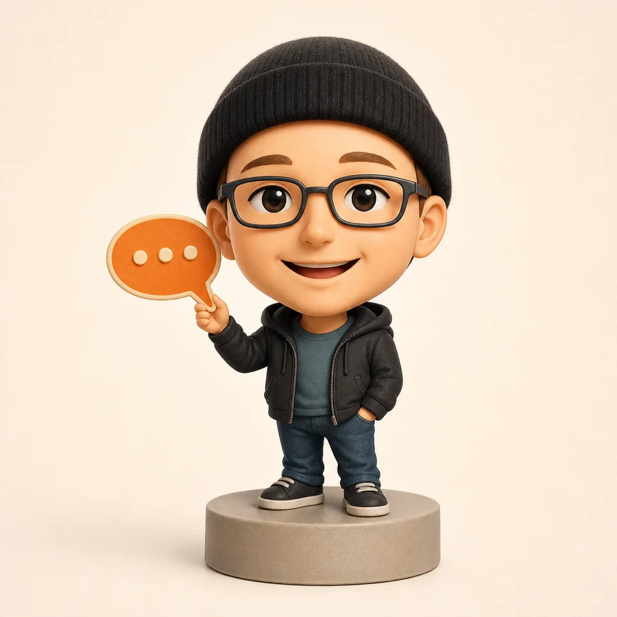 Bobble-head style avatar of Claes Krantz
